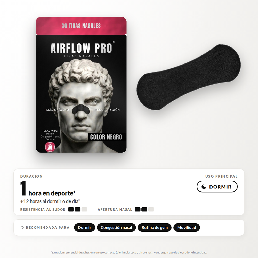 Color Negro • Pack 30 Tiras Nasales