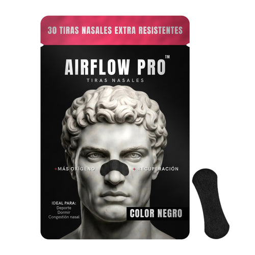 Tiras nasales AirFlow Pro color negro, pack de 30 unidades
