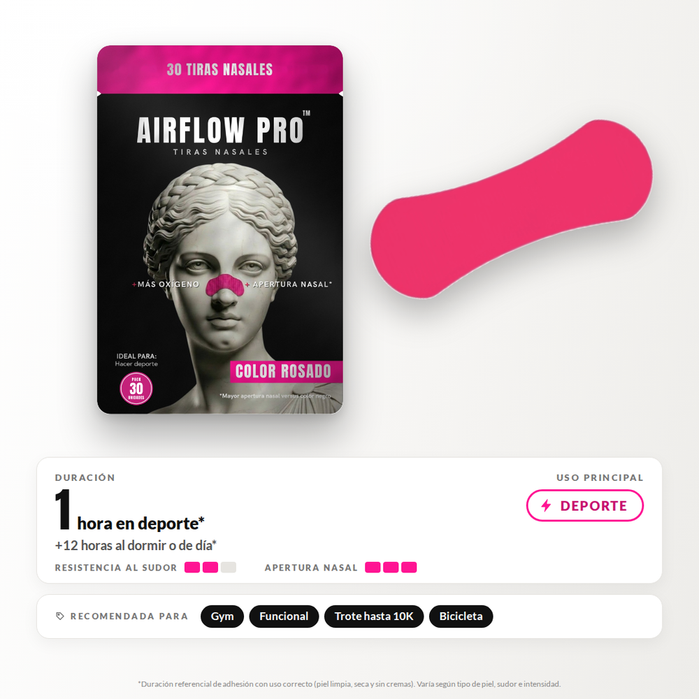 Color Rosado • Pack 30 Tiras Nasales