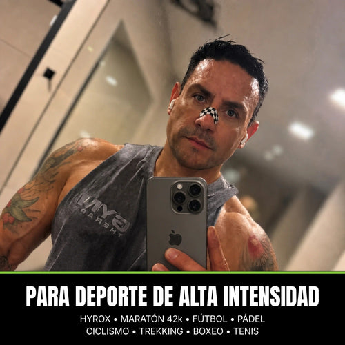 Tira nasal AirFlow Pro Edicion Limitada JAV: para deporte de alta intensidad - hyrox, maraton 42k, futbol, padel, ciclismo, trekking, boxeo y tenis.